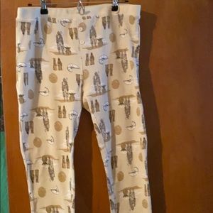 Mando Baby yoda pj pants Xl